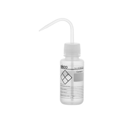 Chemical Wash Bottle, Blank Labels, 250ml - Wide Mouth, LDPE - Eisco Labs