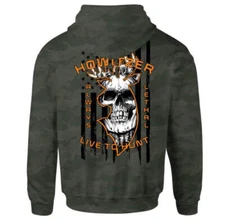 Howitzer Style Men's Zip Up Hoodie Hunt Tribe Pullover Military Grunt MFG