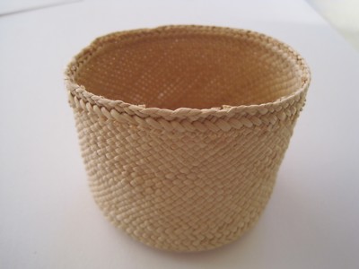 Little Woven Straw Basket 2''