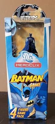 2008 HEROCLIX WIZKIDS BATMAN 4 FIGURE GAME PACK ALPHA SET - NEW IN BOX