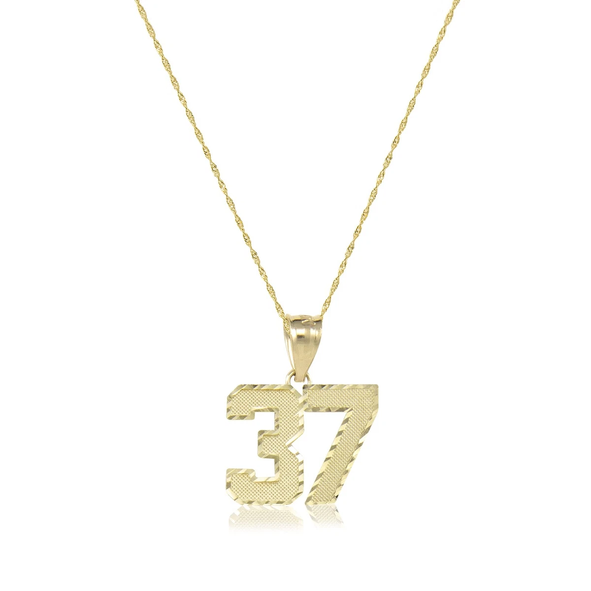 Custom gold 2024 number pendants