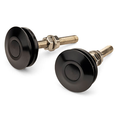 Pitking Products strapazierfähige Schnellspannmotorhaubenstifte (schwarz) - Druckknopf