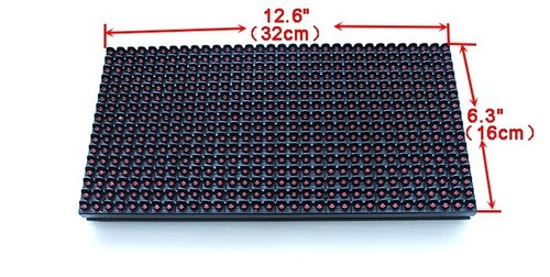 TECHTONGDA P10 LED Display Board Module Red 16x32cm (6.3inX12.6in) - Picture 5 of 10