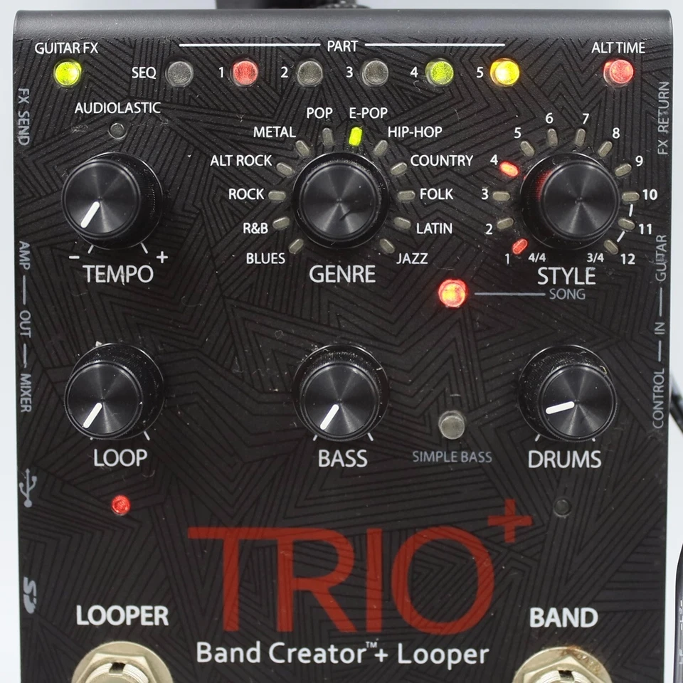 DigiTech TRIO Plus Band Creator + Looper With Original Box Power Supply 8GB SD - Image 2 of 4