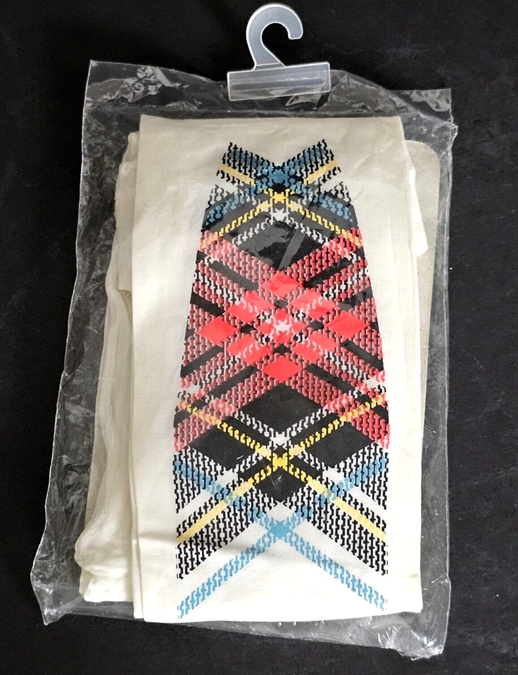 Medias/medias a cuadros/marfil boutique de diseñador Junior Gaultier para niñas (niños) Foto 2 de 4