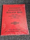 1954 Chevrolet Car & Truck Accessories Installation Reference Manual - New!