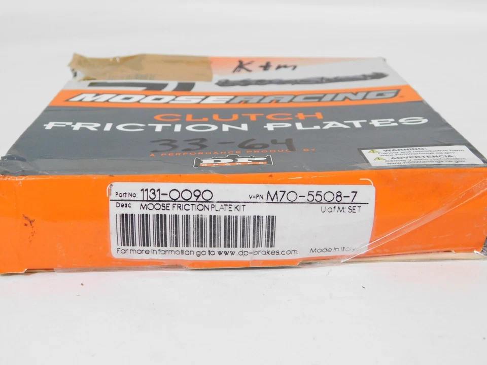 НОВЫЙ комплект фрикционных пластин сцепления Moose Racing 1131-0090 KTM 250 350 450 525 - Изображение 3 из 3