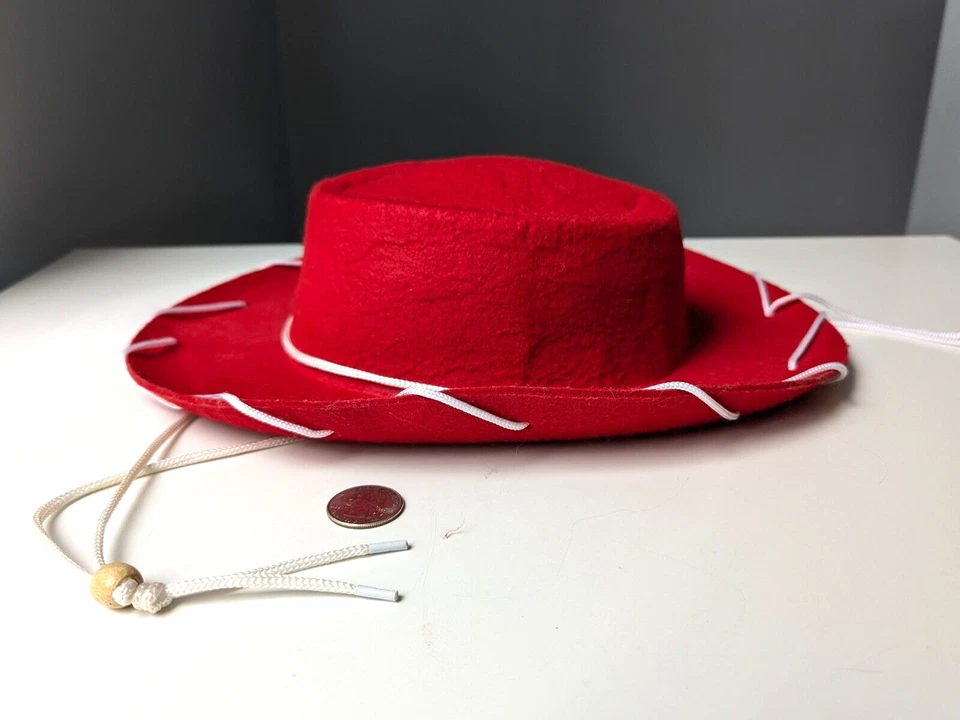 Disney Pixar TOY STORY JESSIE Red Felt Cowboy Hat for Children Costume - Image 4 of 4