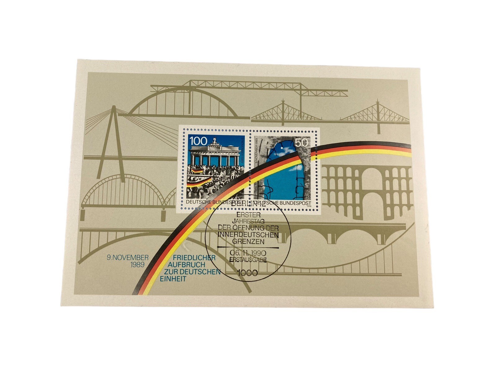 FRIEDLICHER AUFBRUCH ZUR DEUTSCHEN EINHEIT 9. November 1989 BERLIN 12 ...