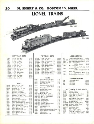 1955 PAPER AD Marx English Brand HO Gauge Toy Trains Lionel O 027