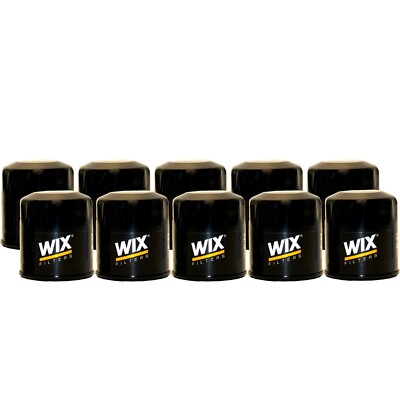 Wix Set of 10 Engine Motor Oil Filters For Chevy Infiniti Lexus Nissan Toyota