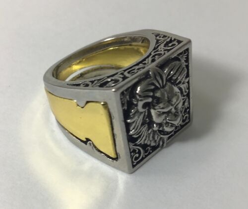(NEW) LION'S HEAD SECRET POISON COMPARTMENT RING (Size 8) - Picture 2 of 3