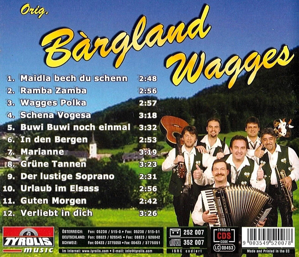 ORIG.BARGLAND WAGGES Wir machen Ramba Zamba NEW CD SWITZERLAND Swiss Music   Foto 2 de 2