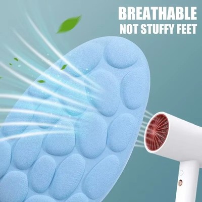 5D Memory Foam Sport Orthopädische Massage Einlagen für Schuhe Damen Herren Atmungsaktiv