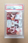 2009 Upper Deck Michael Jordan Lebron James Duel Game Used Materials Card PSA 7
