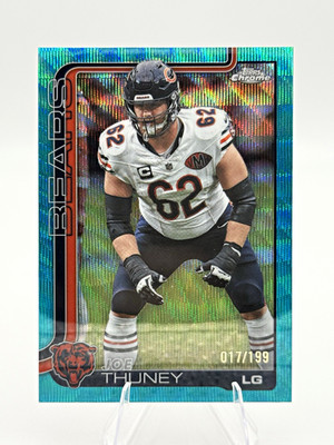 Topps 2025 Chrome Joe Thuney Chicago Bears #50 Serial Numbered /199