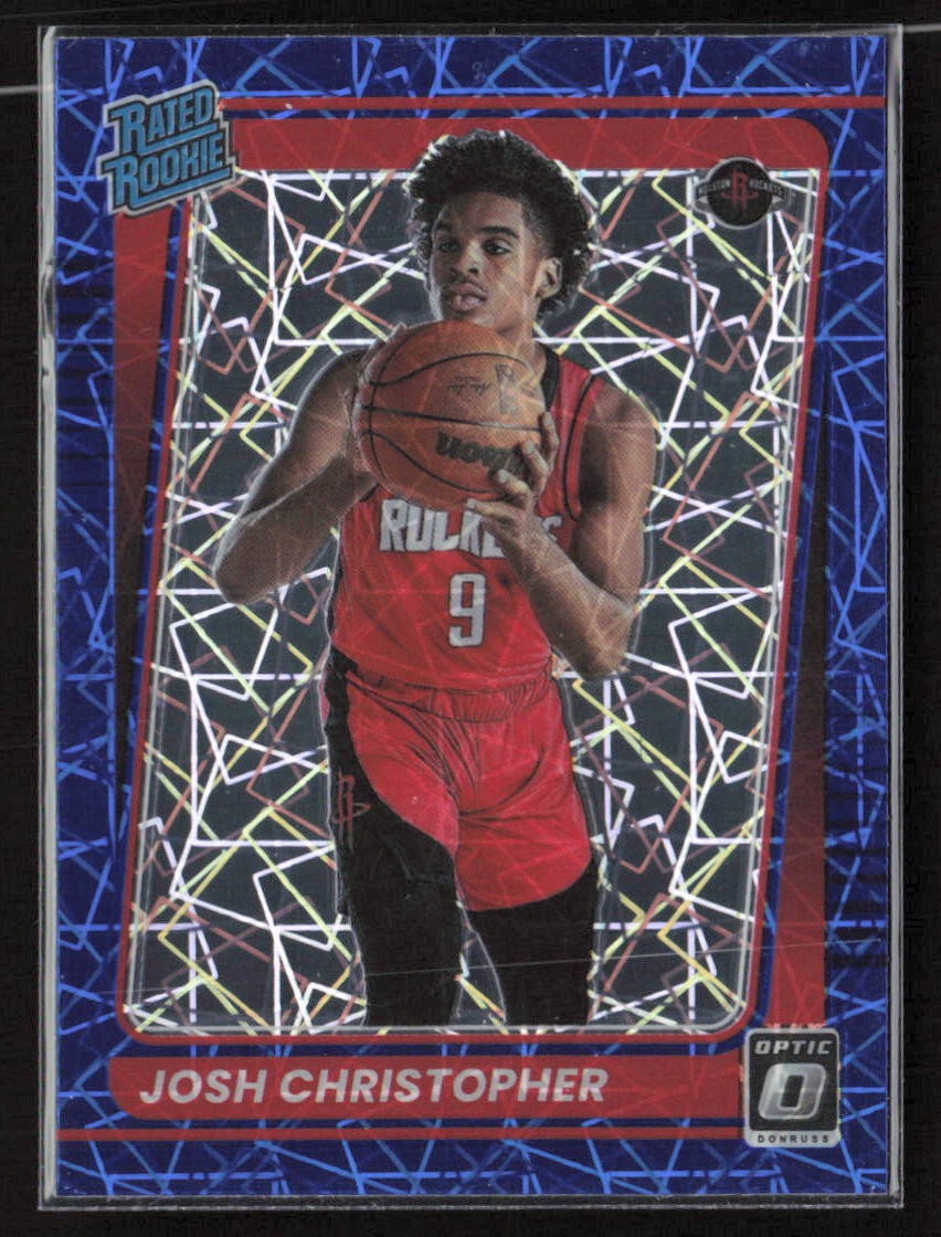 Josh Christopher 2021-22 Donruss Optic #200 Blue Velocity Houston Rockets