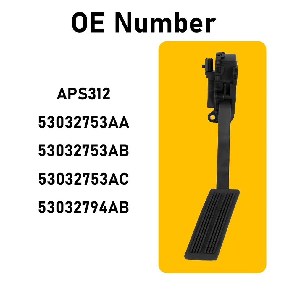 Датчик положения педали газа акселератора V8 для Dodge Ram 2500 4,7 л 2005-2006 годов выпуска 1-10X - Изображение 3 из 4