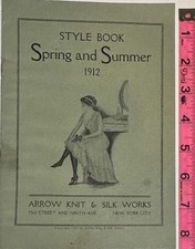 Antique 1912 Style Book Clothing Arrow Knits
