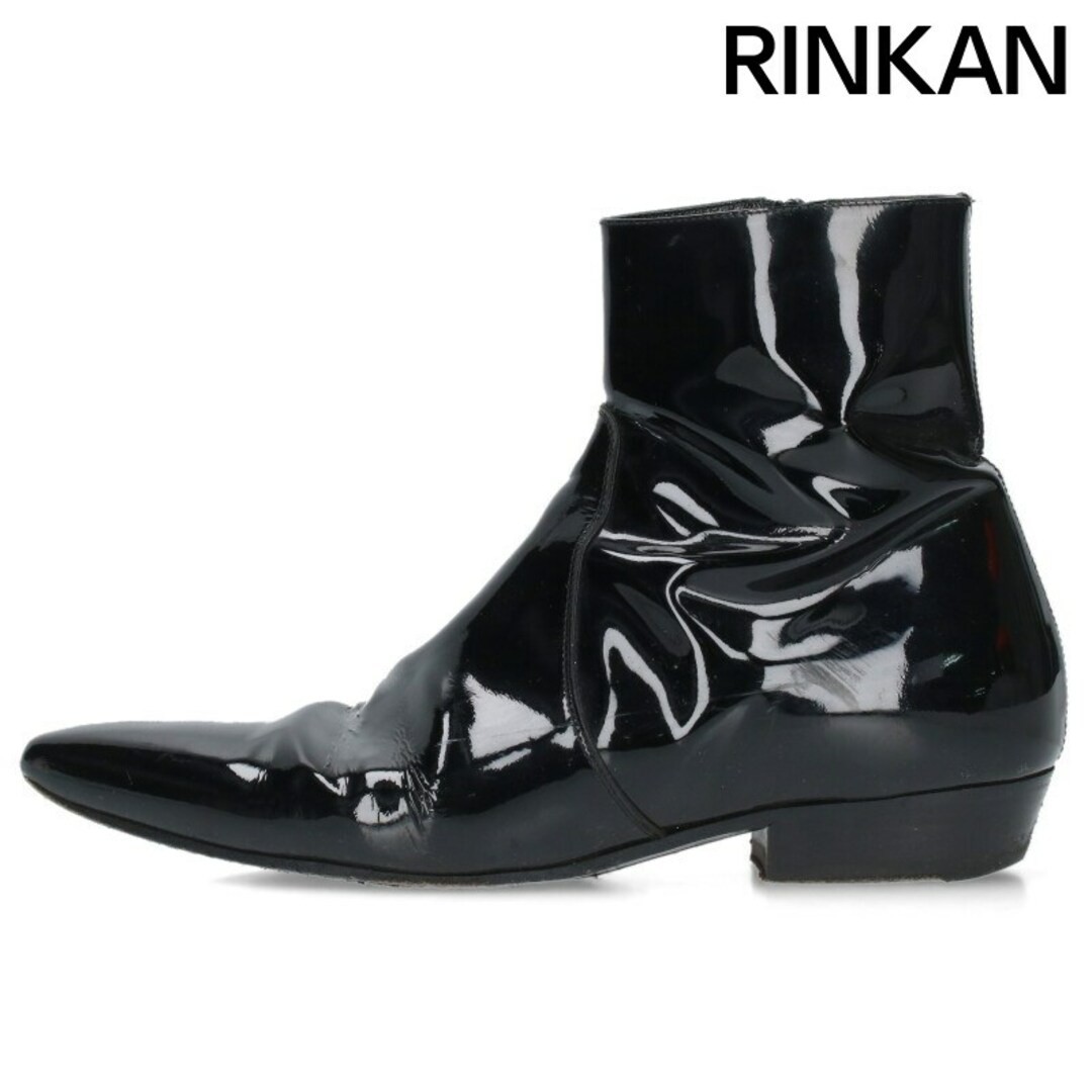 Stivali Saint Laurent Paris 442200 smalto vernice pelle uomo 39 usati e2e5c1a3876b