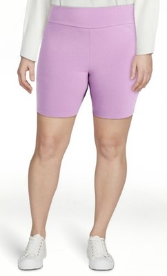 NEW Terra & Sky Women's LILAC ROSE High Rise Bike Shorts Plus Size 3X