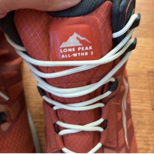 Altra Lone Peak All Weather Mid 2 Hiking Boots Running Men's Size 8.5 Dark Clay - Picture 4 of 9