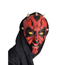 Star Wars Darth Maul Mask With Hood Cape Halloween Cosplay Costume