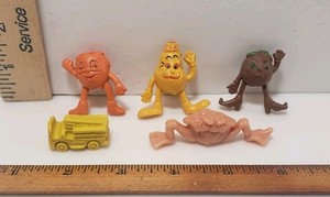 Munch Bunch Freakies Cereal Eraser Lot Various Figure Pencil Topper Vintage