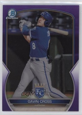 2023 Bowman Chrome Prospects Purple Refractor 70/250 Gavin Cross #BCP-160 05nu
