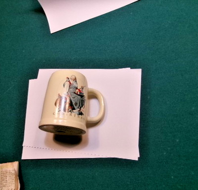 Norman Rockwell  Santa s Helpers  Christmas Mug New displayed out of box
