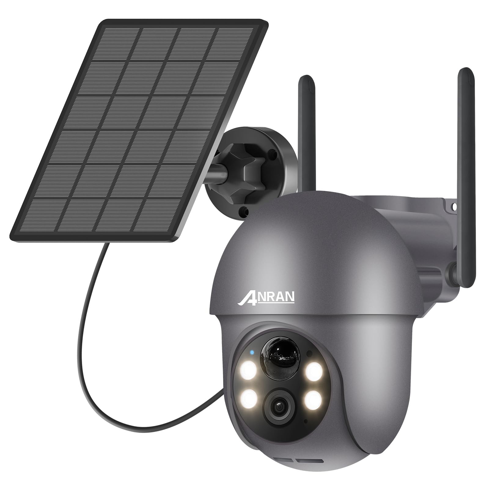ANRAN 2K Telecamera Wi-Fi Esterno Solare 360° PTZ | Sicurezza Senza Fili
