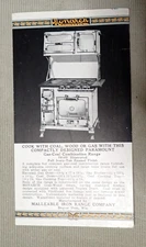 Vintage Monarch Stove Ad, Card is 6 1/4" by 3 1/2" Fruit Cake Recipe on the back