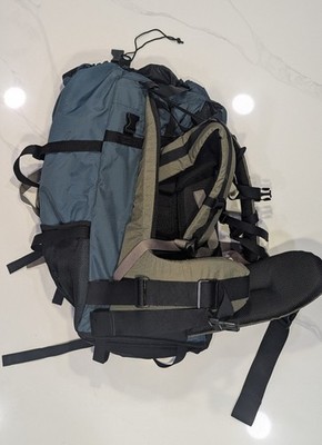 REI Traverse Valhalla Blue Frame Padded Nylon Plastic Camping Hiking Backpack T