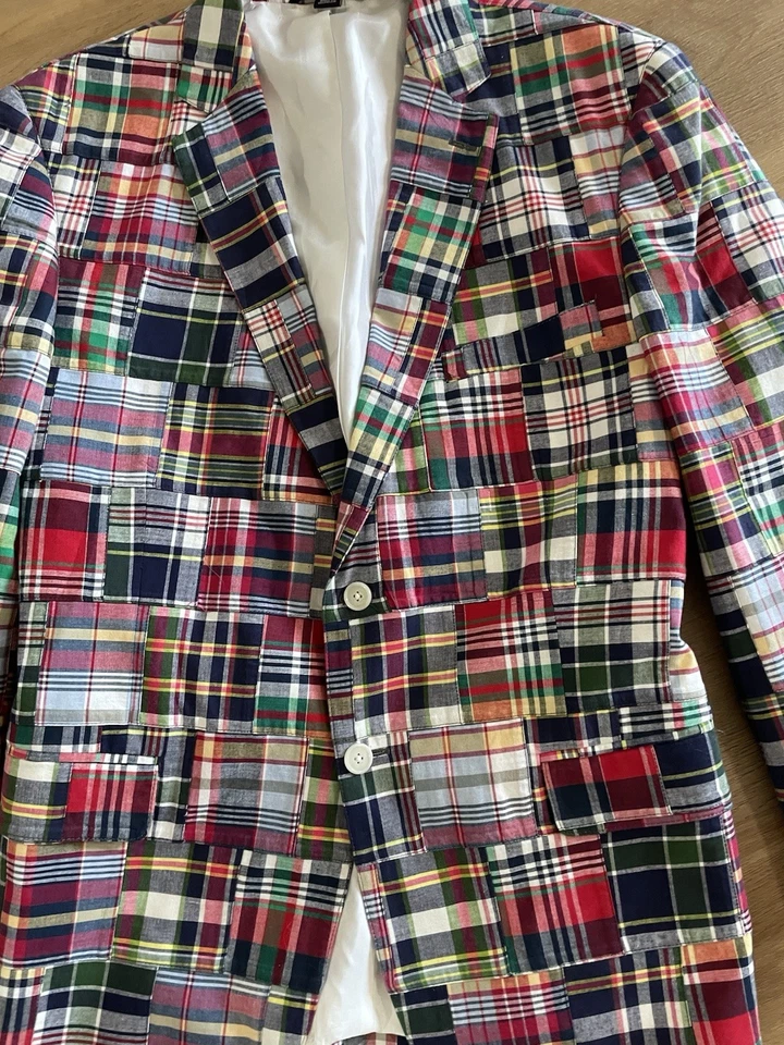 Blazer Haspel Patchwork Madras a cuadros 44S Foto 2 de 4