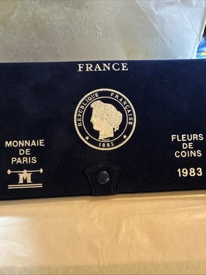 France 1983 FDC COFFRET 12 pieces monnaie de paris fleurs de coin - Photo 1/2