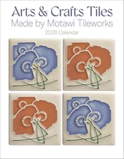 Mini Wall Calendar 2026, Arts & Crafts Tiles: Made by Motawi Tileworks, 12 Month