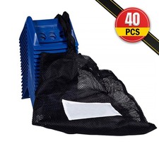 40Pc Blue 4"x6" Flatbed Edge Protectors w/ Carrying Case Strap Corner Protectors