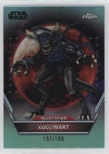 2024 Chrome Star Wars Hyperspace Mustafar Aqua Refractor /199 Roggwart #61 1cc7