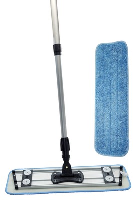 18 Inch Swivel Mop Pro - Commercial Grade Mop Set With 2 Washable Mop Pads