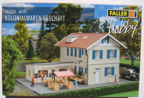 FALLER 131375 Tienda de artículos coloniales H0 ferrocarril kit casa tienda mercado | Zustand: Gebraucht