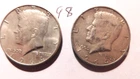 KENNEDY HALF DOLLARS,  1964-P, 1964-P, 90% SILVER