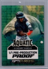 Echedry Vargas 2025 Leaf Optichrome Baseball 1/1 Pre Production Proof