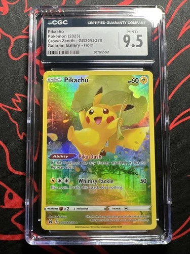 Pikachu GG30/GG70 - Crown Zenith: Galarian Gallery CGC 9.5 Mint+