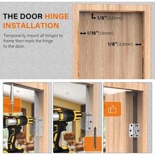 8-Inch Door Hinge Mortiser Durable Template For Thick Doors