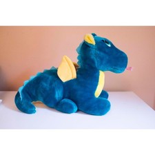 Vintage 1987 Dakin Puff the Magic Dragon Plush   Green Stuffed Animal, 17"