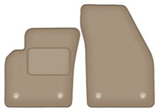 Fußmatten Automatten Vorne Velours Beige für Volvo C70 II 2005-2013