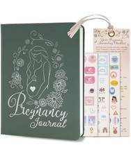 Keepsake Pregnancy Journal with Weekly Guides, Milestone Pages, and Gift-Rea...