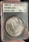 1881 S Morgan Silver Dollar ***Accugrade Toned*** LOW Shipping!!!
