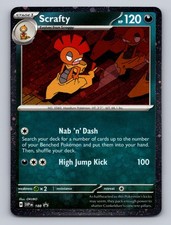 scrafty pokemon card value SCRAFTY SVP 188 COSMOS HOLO PROMO POKEMON TCG NM