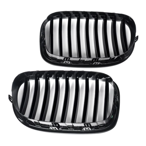 For BMW F01 F02 F03 F04 2009-2015 2Pcs Gloss/Matte Black Front Bumper Grille ABS - Picture 15 of 20